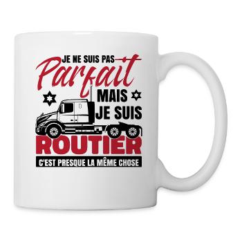 Routier Humour Camion Camionneur Conducteur - Mug blanc - blanc - Droite