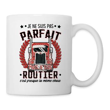 Je Suis Routier - Mug blanc - blanc - Droite