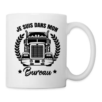 Routier Chauffeur De Camion Camionneur - Mug blanc - blanc - Droite
