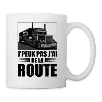 Routier Humour Camionneur - Mug blanc - blanc - Droite