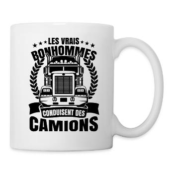 Routier Humour Camionneur - Mug blanc - blanc - Droite