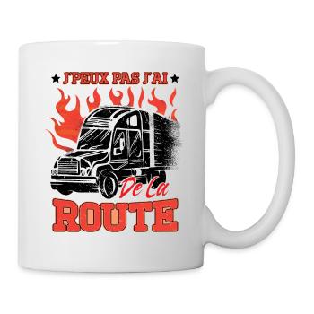 Camionneur Poids Lourd Routier - Mug blanc - blanc - Droite