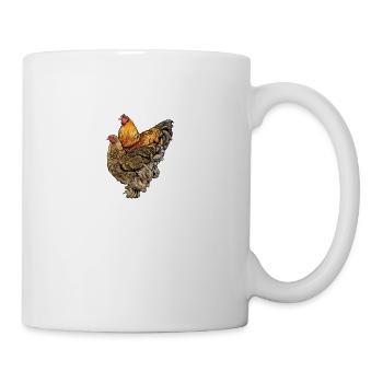 Brahma Hühner I Chicken Geflügel Motiv für - Tasse - Weiß - Rechts