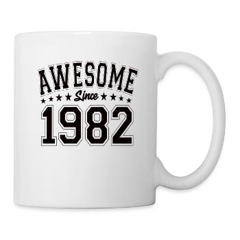 Awesome Since 1982 Birthday 1982 Vintage 1982 - Mug - white - Right