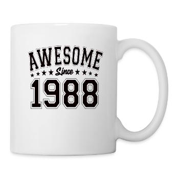 Awesome Since 1988 Geburtstag 1988 Vintage 1988 - Tasse - Weiß - Rechts