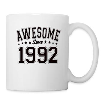 Awesome Since 1992 Geburtstag 1992 Vintage 1992 - Tasse - Weiß - Rechts