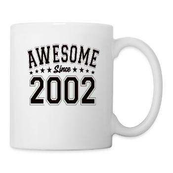 Génial depuis 2002 anniversaire 2002 millésime 2002 - Mug blanc - blanc - Droite