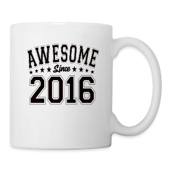 Awesome Since 2016 Birthday 2016 Vintage 2016 - Mug - white - Right