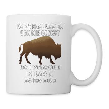 BISON MÖGEN MICH - Tasse - Weiß - Rechts