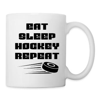 Ice hockey player Hockey fan Ice hockey team - Mug - white - Right