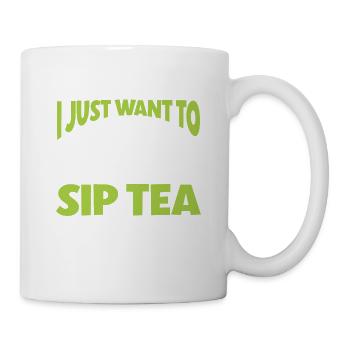 Teetrinker Geschenk Tasse Tee Liebhaber - Tasse - Weiß - Rechts
