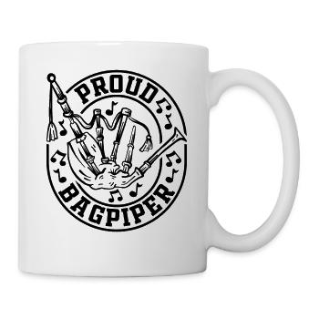 Proud Bagpiper - Joueur de cornemuse - Mug blanc - blanc - Droite