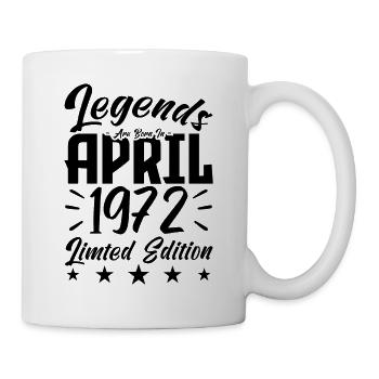 Geboren 1972 Geburtstagsgeschenk 1972 - Tasse - Weiß - Rechts