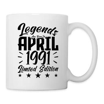 Naissance En avril 1991 Cadeau d'anniversaire 1991 - Mug blanc - blanc - Droite