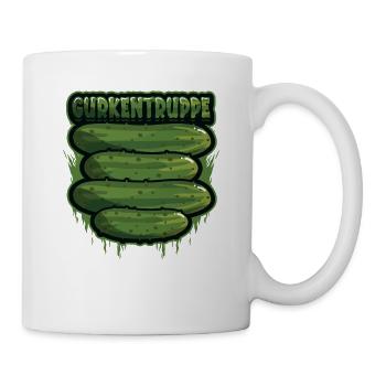 Gurkentruppe Mannschafts Outfit Humor Verein - Tasse - Weiß - Rechts