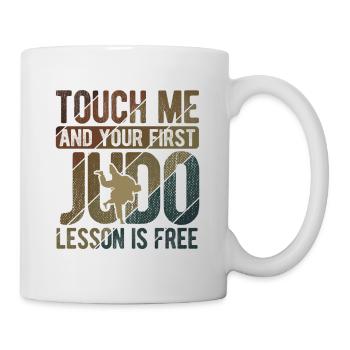 Japanischer Kampfsport Judo - Tasse - Weiß - Rechts