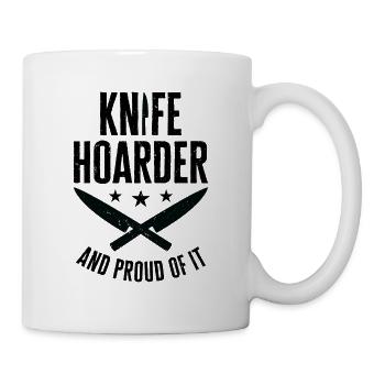 Messersammler Messer Sammeln - Tasse - Weiß - Rechts