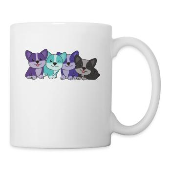 alexigender flag corgi pride LGBTQ cute dogs - Mug - white - Right