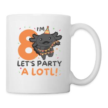 8ème anniversaire axolotl huit ans axolotls sucrés - Mug blanc - blanc - Droite