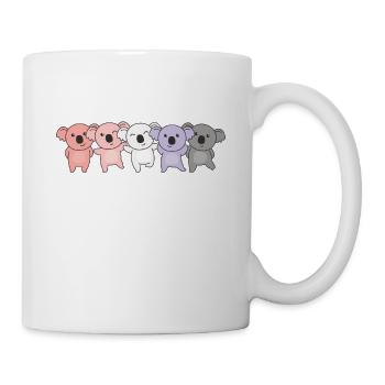 cupioromantic Flag Pride LGBTQ cute koala - Mug - white - Right