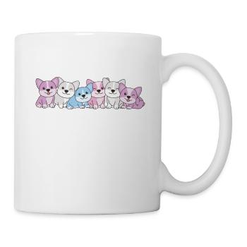 Intersex Flag Corgi Pride LGBTQ Cute Dogs - Mug - white - Right
