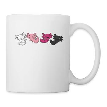 Transfem Flag Pride LGBTQ Axolotl - Tasse - Weiß - Rechts