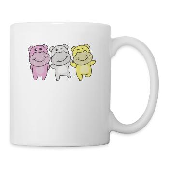 Twink Flag Pride LGBTQ Mignon Hippopotame - Mug blanc - blanc - Droite