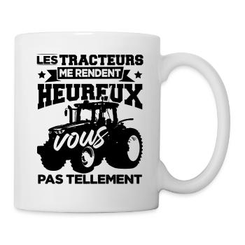 Conducteur Agriculteur Tracteur Fermier Paysan - Mug blanc - blanc - Droite