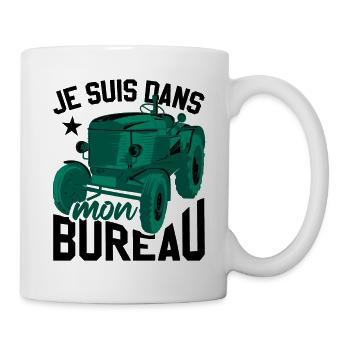 Tracteur Humour Paysan - Mug blanc - blanc - Droite