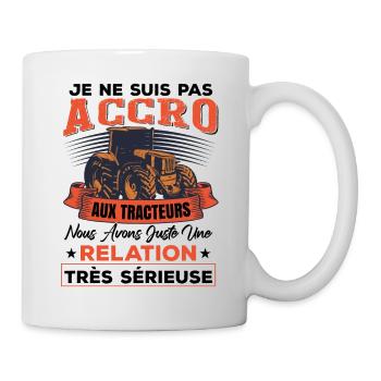 Tracteur Humour Paysan Fermier - Mug blanc - blanc - Droite