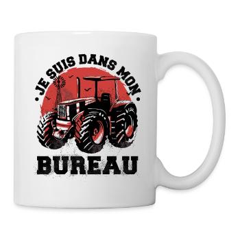 Je Suis Dans Mon Bureau - Mug blanc - blanc - Droite