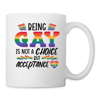 Gay Zitat Pride Monat LGBTQ - Tasse - Weiß - Rechts