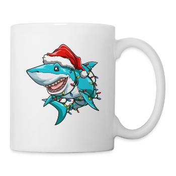 Hai Weihnachten Geschmückt Nikolaus - Tasse - Weiß - Rechts