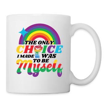 Gay Pride LGBT unterstützt Gleichberechtigung - Tasse - Weiß - Rechts