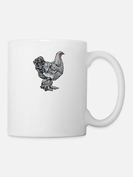 Brahma Hühner I Chicken Geflügel Motiv für - Tasse - Weiß