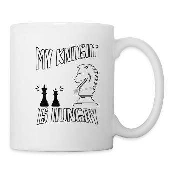 MON CHEVALIER A FAIM - Mug blanc - blanc - Droite