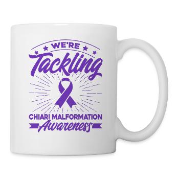 Lila Schleife Chiari Malformation Unterstützung Ch - Tasse - Weiß - Rechts