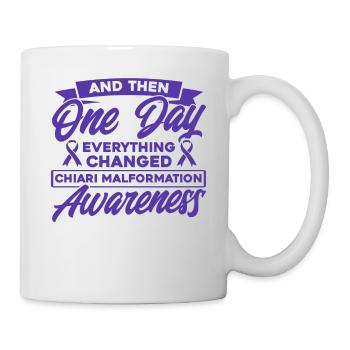 Chiari Malformation Support Chiari Painting Format - Mug blanc - blanc - Droite