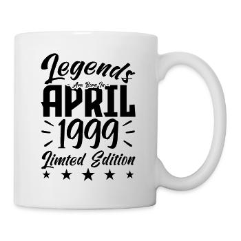 Geboren 1999 Geburtstagsgeschenk 1999 - Tasse - Weiß - Rechts