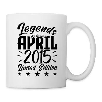 Born April 2015 Birthday Gift 2015 - Mug - white - Right