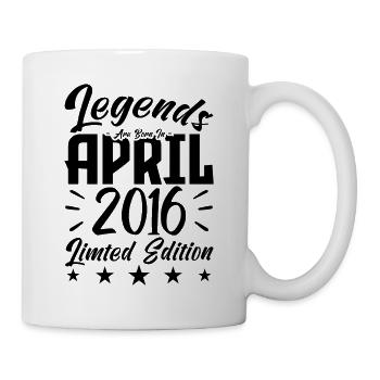 Born in April 2016 Birthday gift 2016 - Mug - white - Right