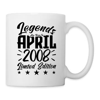 Born April 2008 Birthday Gift 2008 - Mug - white - Right