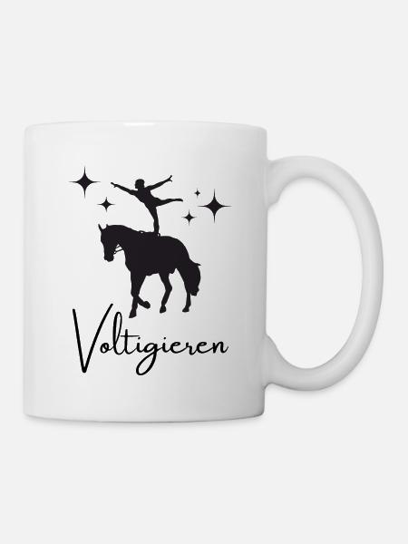 Voltigieren - Tasse - Weiß