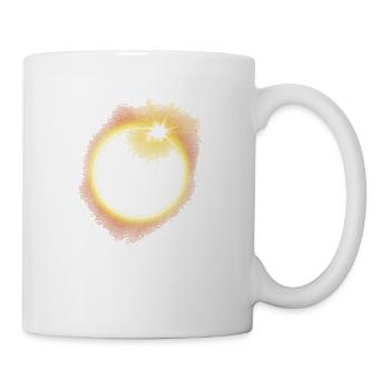 Totale Sonnenfinsternis - Montag, 8. April 2024 - Tasse - Weiß - Rechts