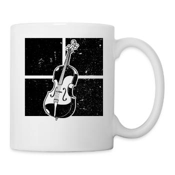 Cello Cellospieler Cellist - Tasse - Weiß - Rechts