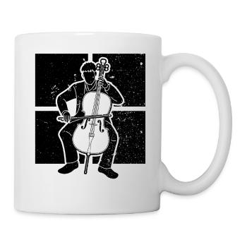 Cello Cellospieler Cellist - Tasse - Weiß - Rechts