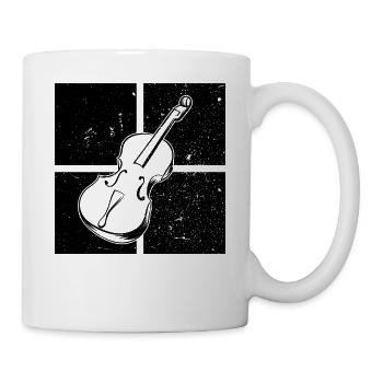 Cello Cellospieler Cellist - Tasse - Weiß - Rechts