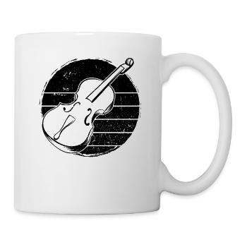 Cello Cellospieler Cellist - Tasse - Weiß - Rechts