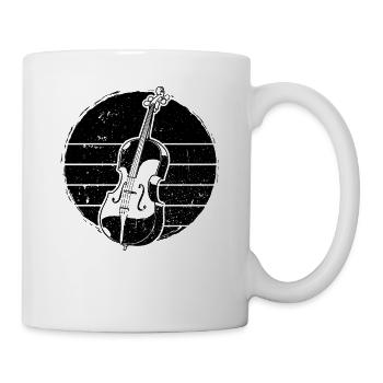 Cello cello player cellist - Mug - white - Right