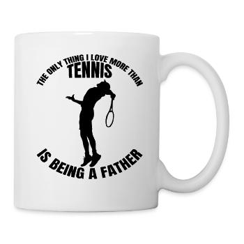 Tennisverein Tennis Tennisliebhaber Tennisspieler - Tasse - Weiß - Rechts